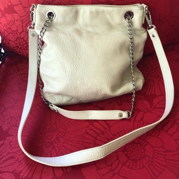 Michael Kors- White Leather Crossbody - Picture 2 of 10